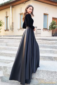 Вечернее платье NF-19058-black. Цвет чёрный. Вид 4