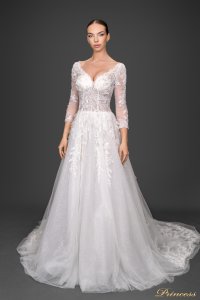 Свадебное платье CH0487. Цвет айвори. Вид 1