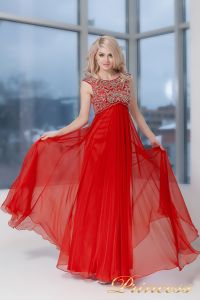 Вечернее платье 2630 R. Цвет красный. Вид 4
