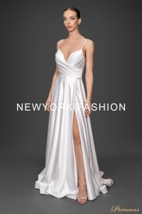 Свадебное платье 24007- white. Цвет айвори. Вид 1
