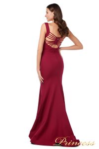 Вечернее платье 227543 red. Цвет wine. Вид 3
