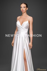 Свадебное платье 24007- white. Цвет айвори. Вид 2