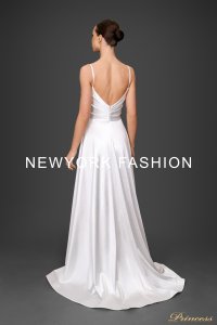 Свадебное платье 24007- white. Цвет айвори. Вид 3