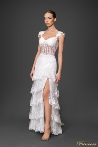Американское Свадебное платье NewYork Fashion 23006. Цвет белый. Вид 1