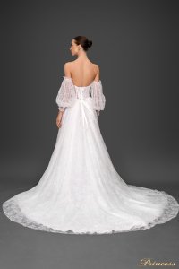 Американское Свадебное платье H-0505. Цвет айвори. Вид 2