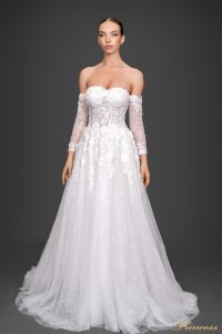 Свадебное платье CH0499. Цвет айвори. Вид 3