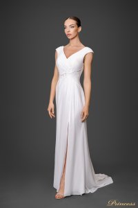 Свадебное платье В469. Цвет белый. Вид 1