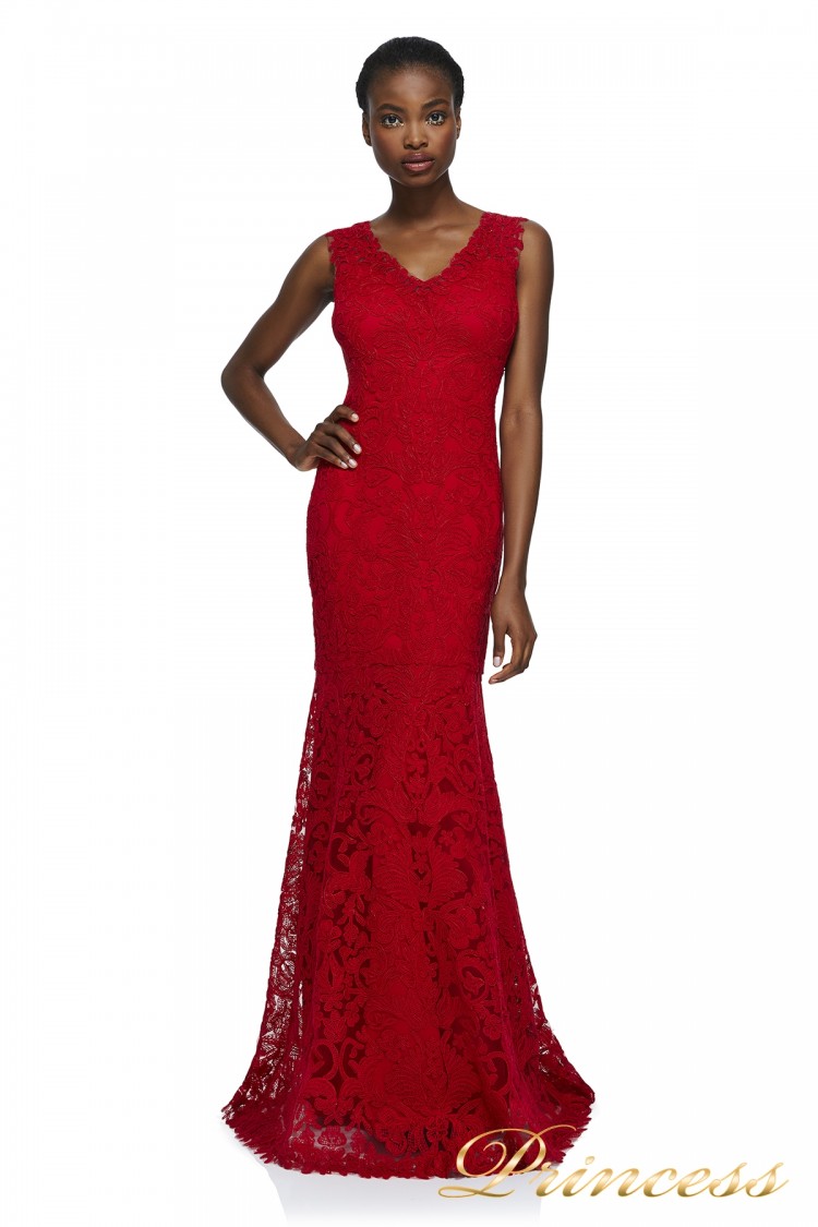 Вечернее платье ALX2003L DPRED красного цвета