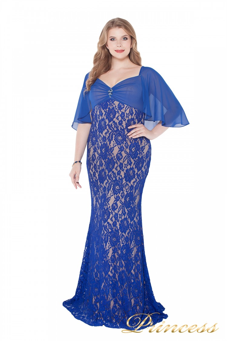 Вечернее платье 1051622 blue цвета электрик 