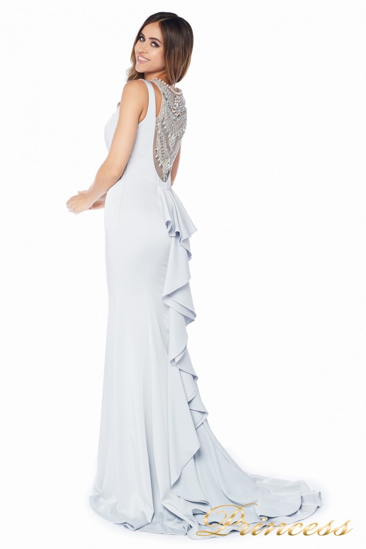 Вечернее платье 1051733 gray цвета шампань