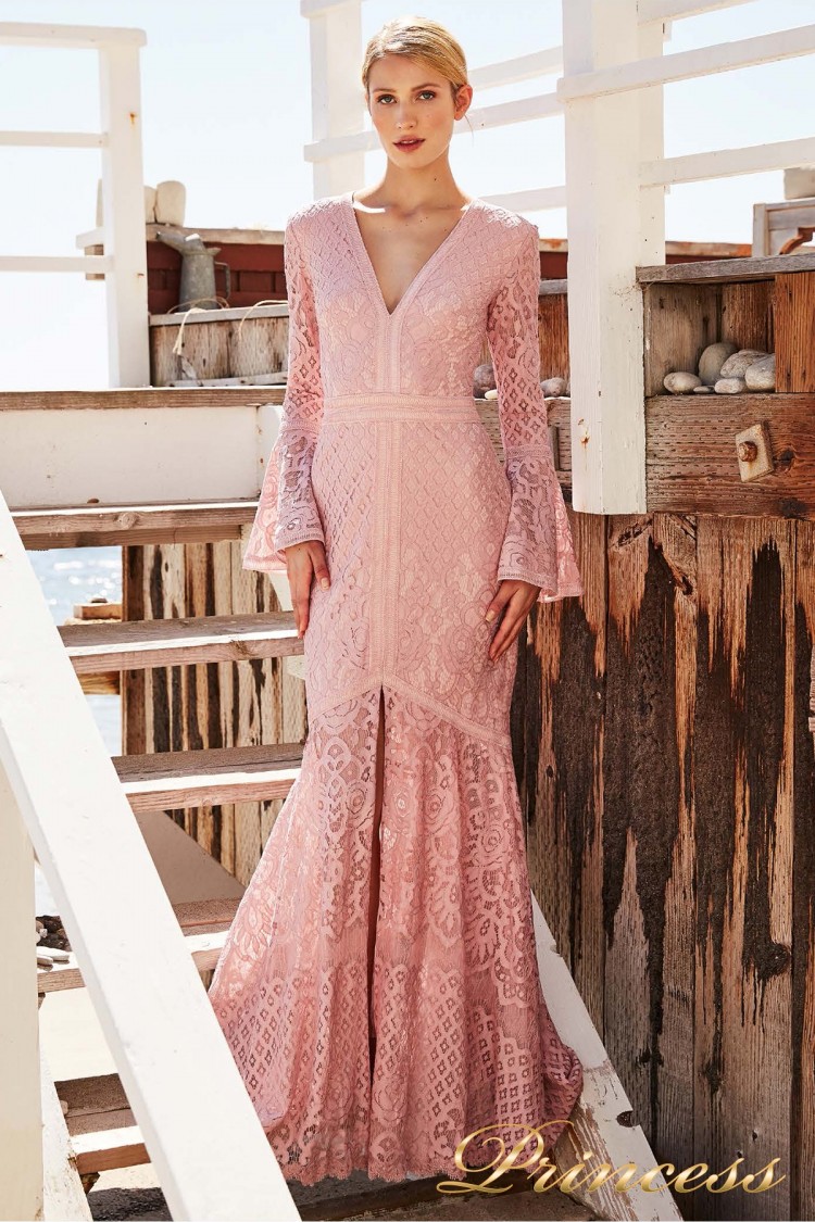 Вечернее платье Tadashi Shoji AYA18125L ROSE розового цвета