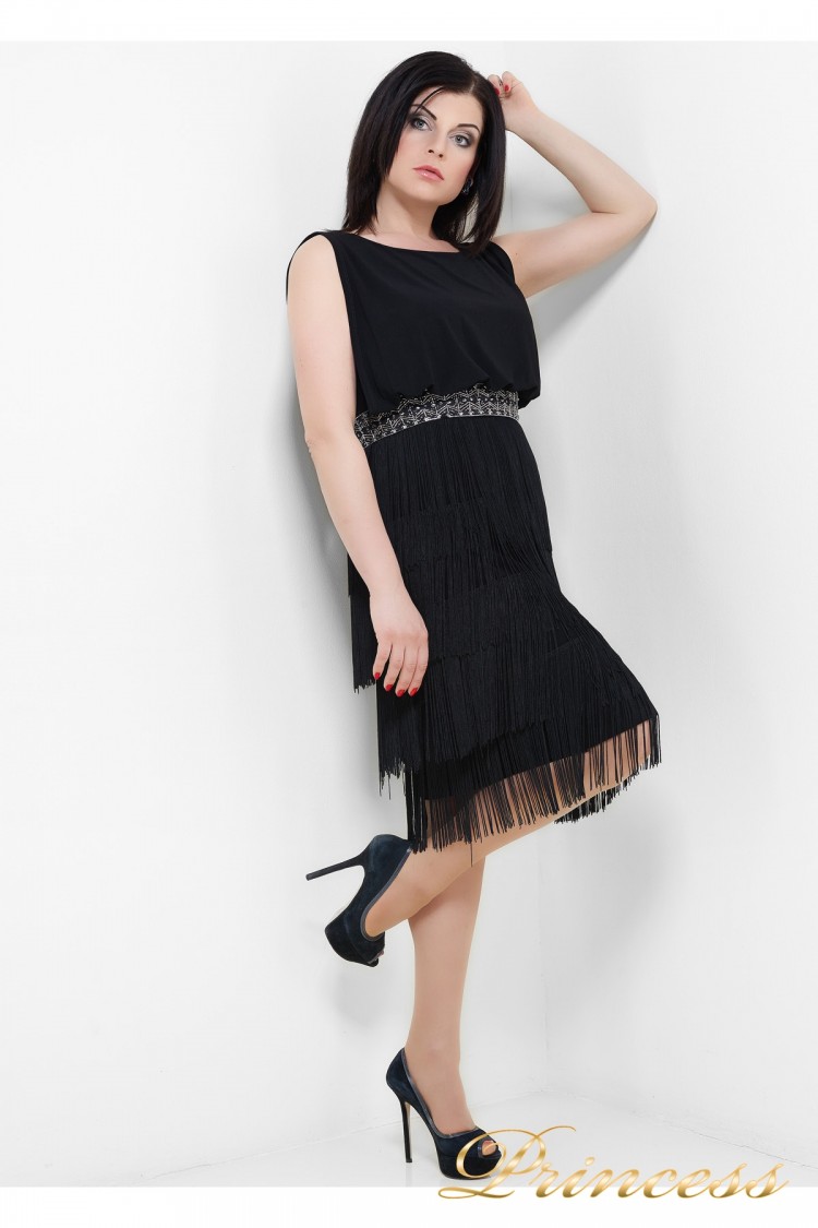 Коктейльное платье  1147 B чёрного цвета