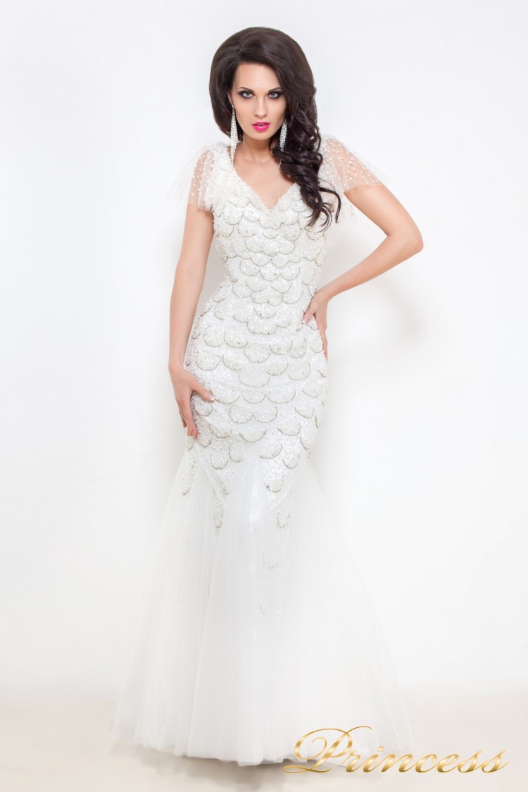 Свадебное платье 12029 белого цвета