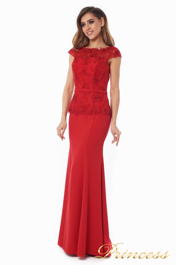 Вечернее платье 12084_red_smal красного цвета