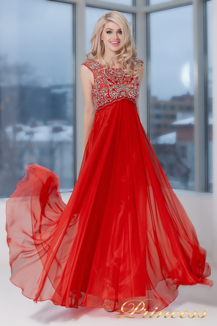 Вечернее платье 2630 R красного цвета