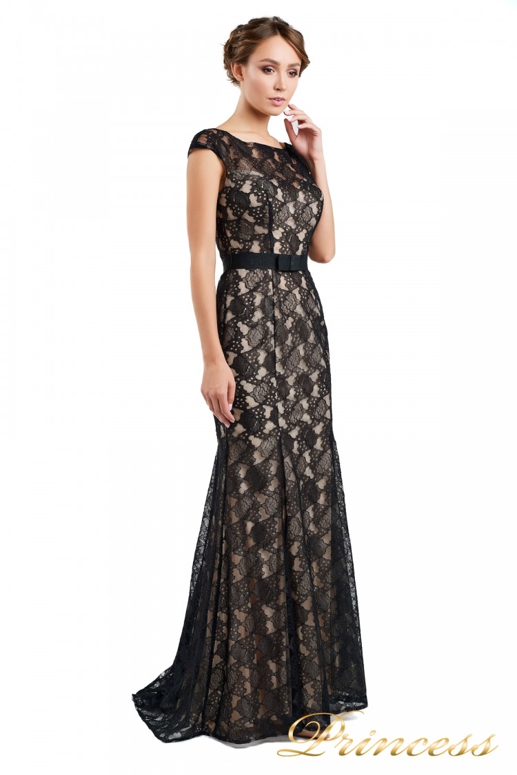 Вечернее платье 13710 black чёрного цвета