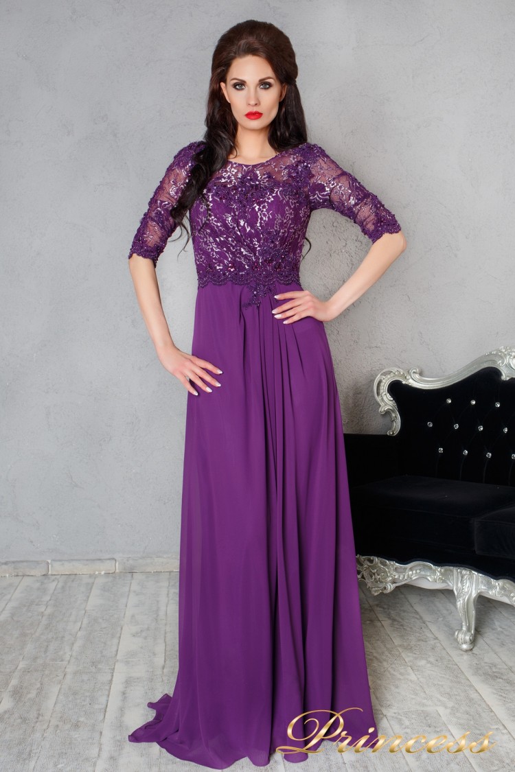 Вечернее платье 140956 фиолетового цвета