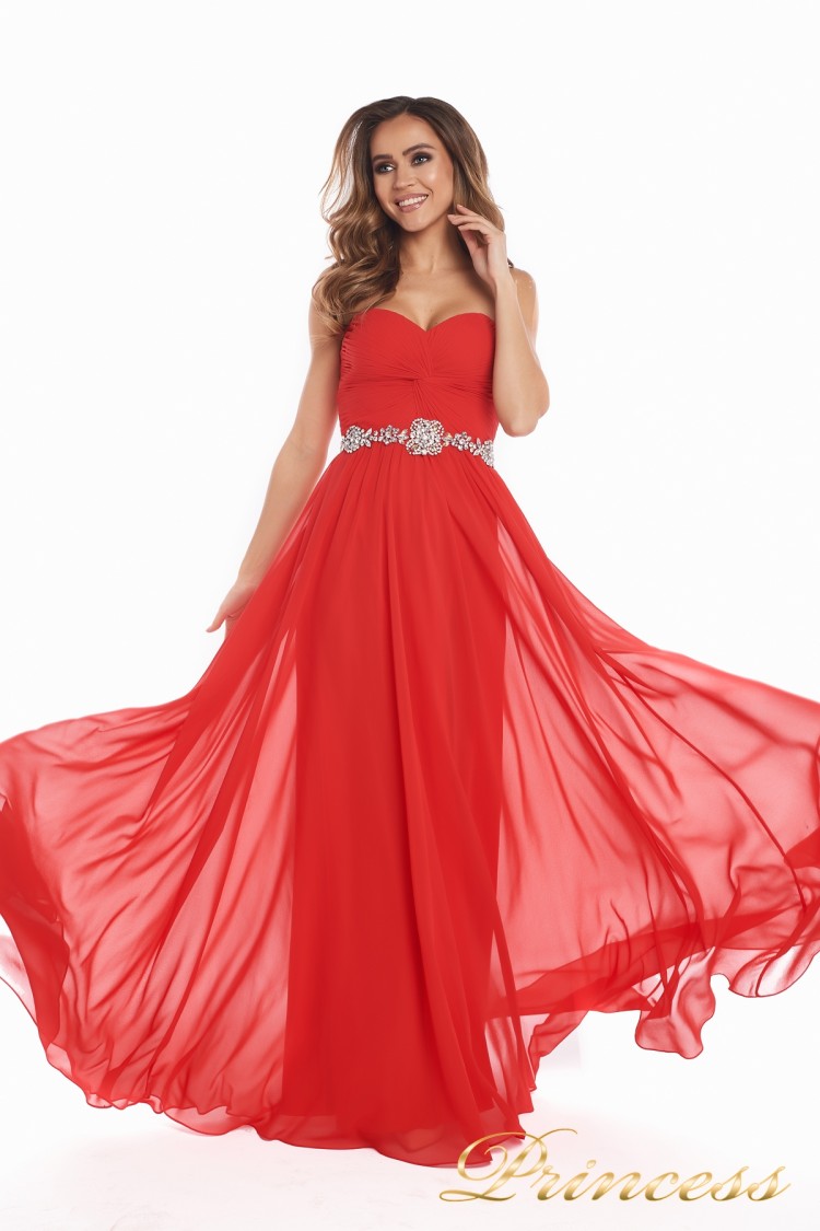 Вечернее платье 159764 RED красного цвета