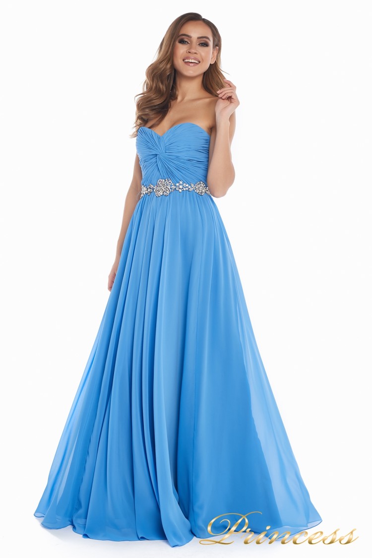 Вечернее платье 159764 blue синего цвета