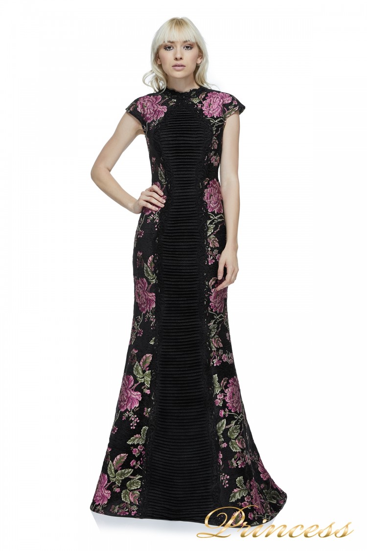 Вечернее платье Tadashi Shoji AYR1293L BLACK цветного цвета