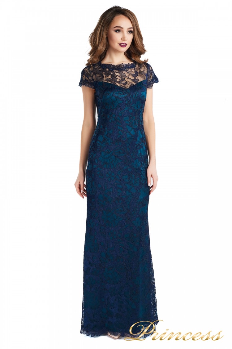 Вечернее платье 1628 dark-navy синего цвета