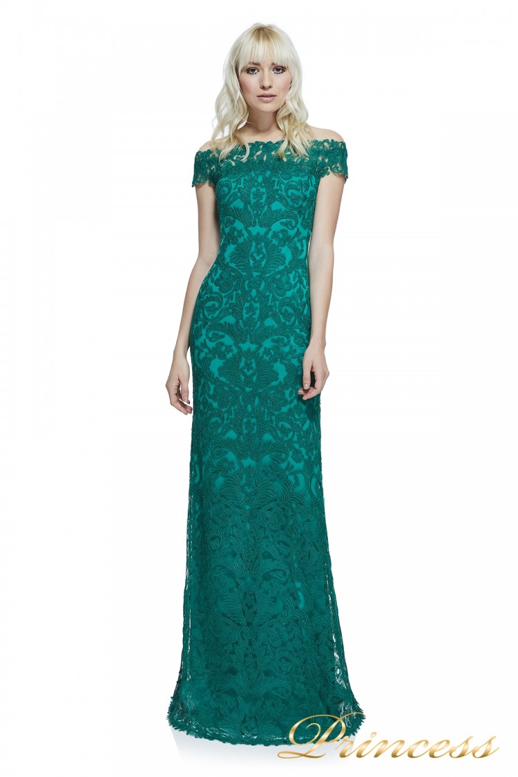 Вечернее платье Tadashi Shoji ALX17021L DEEPEMERALD зеленого цвета
