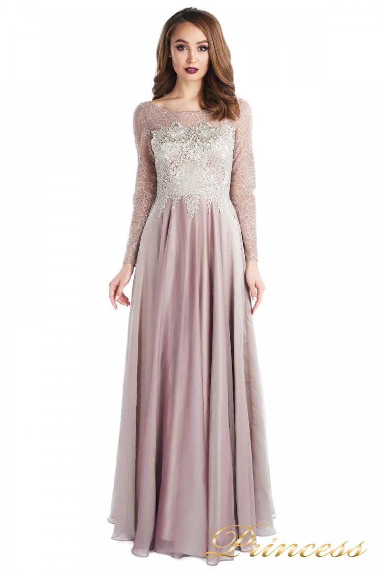 Вечернее платье 20245-186 pink розового цвета