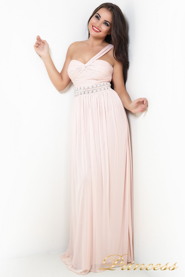 Вечернее платье 224P розового цвета