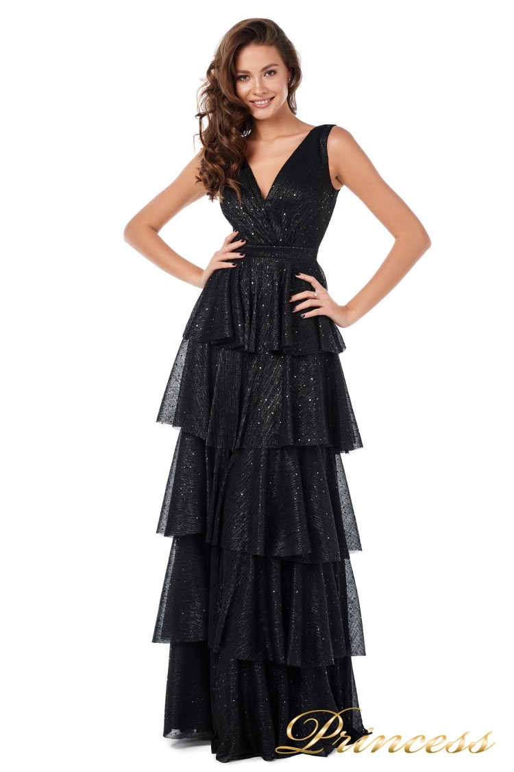 Вечернее платье 227604-black чёрного цвета