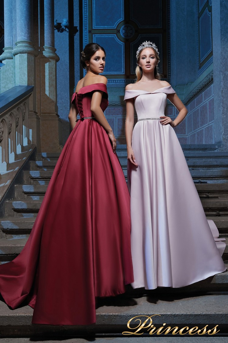 Вечернее платье 29231 P розового цвета