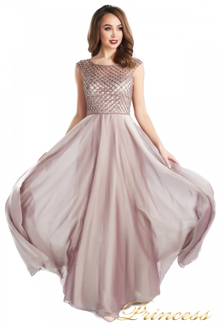 Вечернее платье 24166-186 pink розового цвета