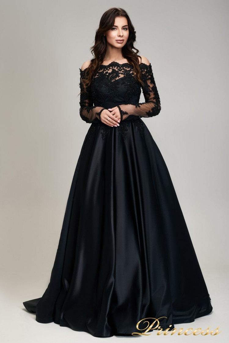 Вечернее платье 29007-black чёрного цвета