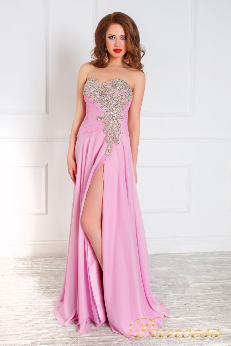 Вечернее платье 309 розового цвета