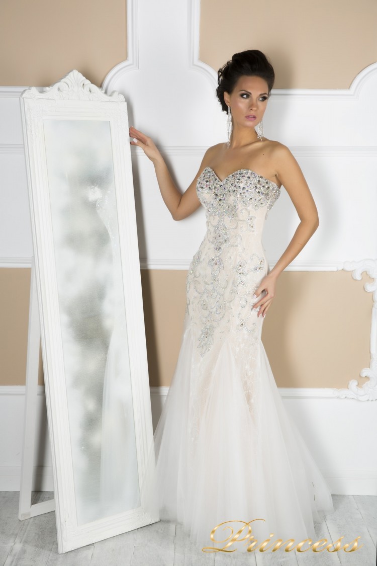 Свадебное платье 4674 пастельного цвета