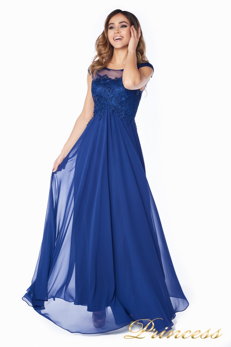 Вечернее платье 4675-1 navy (синий)