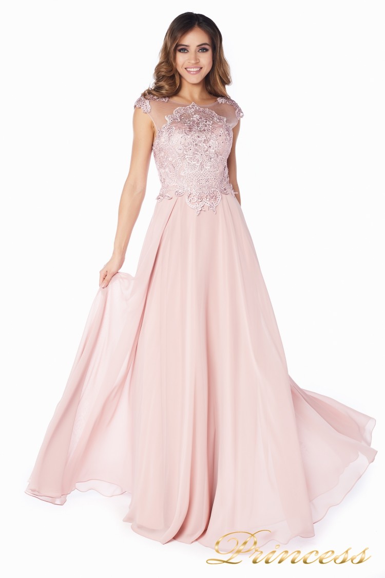 Вечернее платье 51007 rose розового цвета