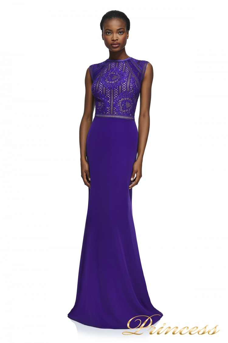 Вечернее платье ALG17798L VIOLET NUDE фиолетового цвета