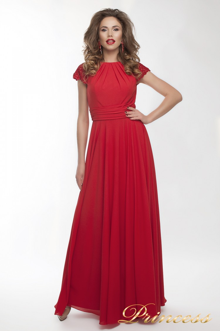 Вечернее платье 709_red_small красного цвета