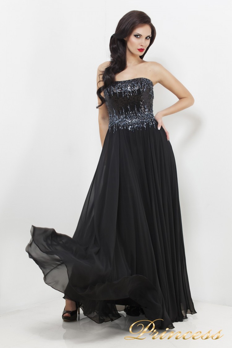 Вечернее платье 7983B чёрного цвета