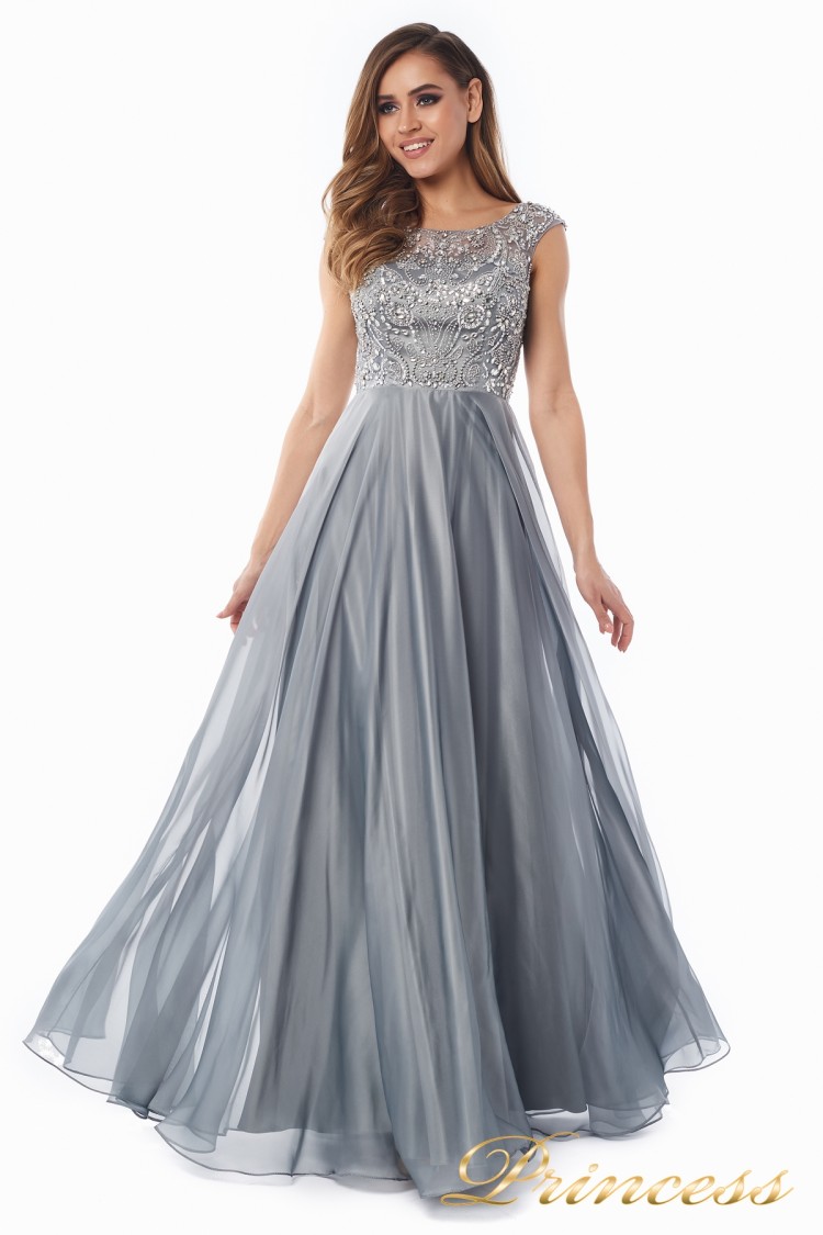 Вечернее платье 80824-171 gray стального цвета