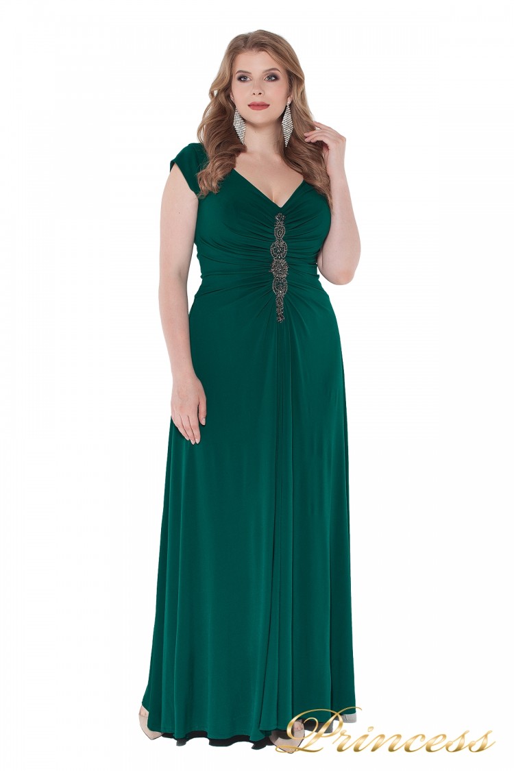Вечернее платье 826 Green зеленого цвета
