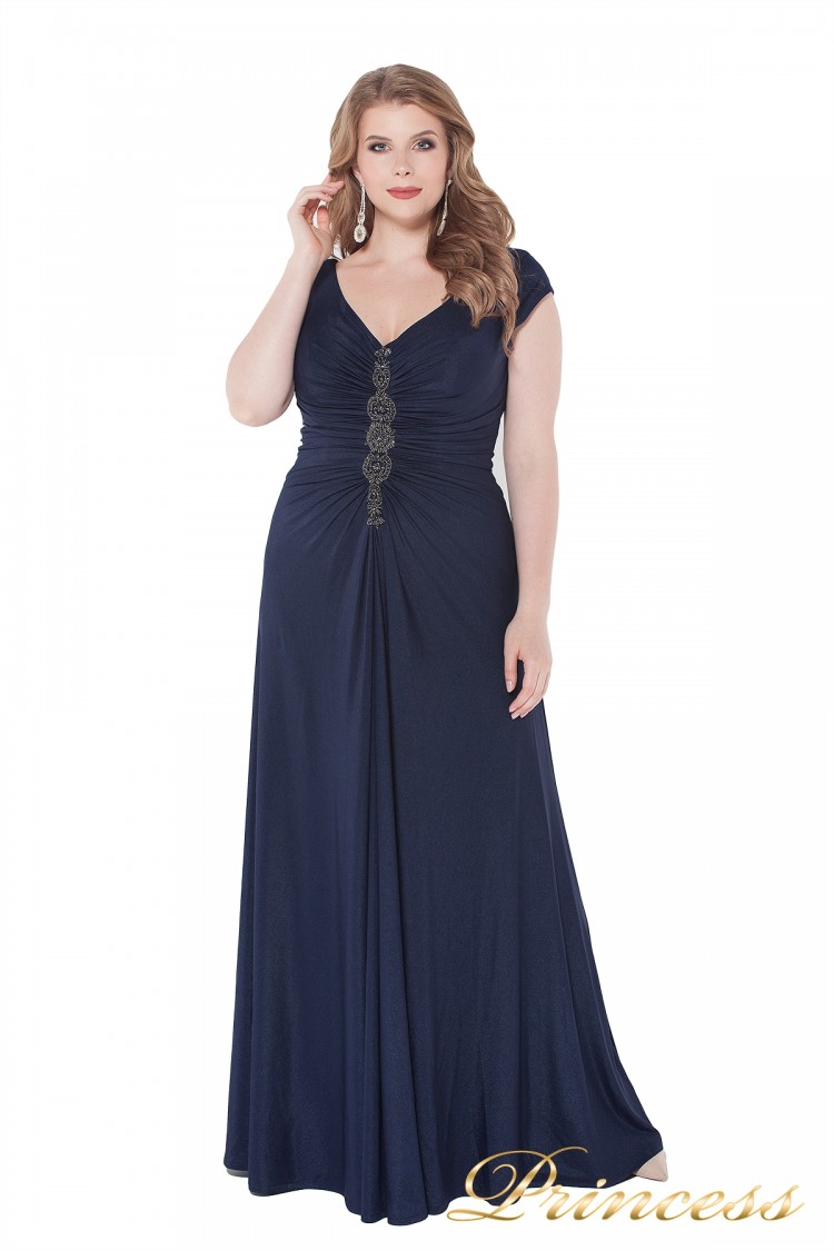 Вечернее платье 826 Mazarine синего цвета