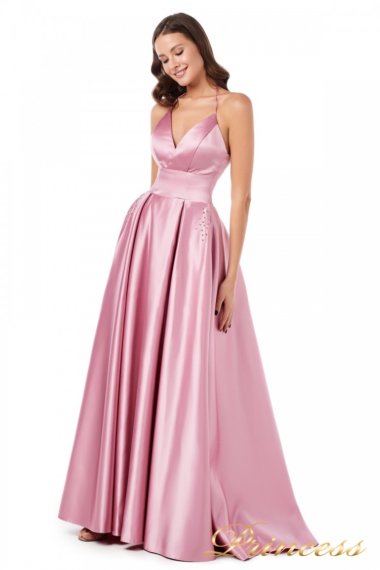 Вечернее платье 852597 розового цвета