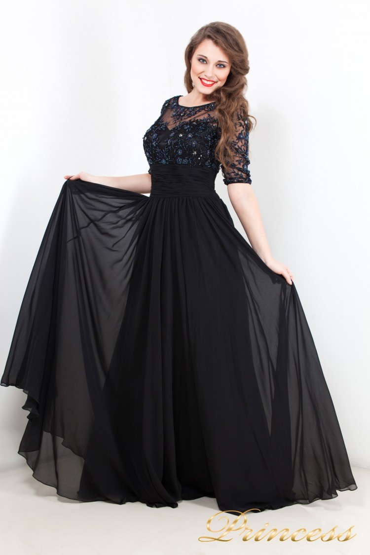 Вечернее платье 8999 чёрного цвета