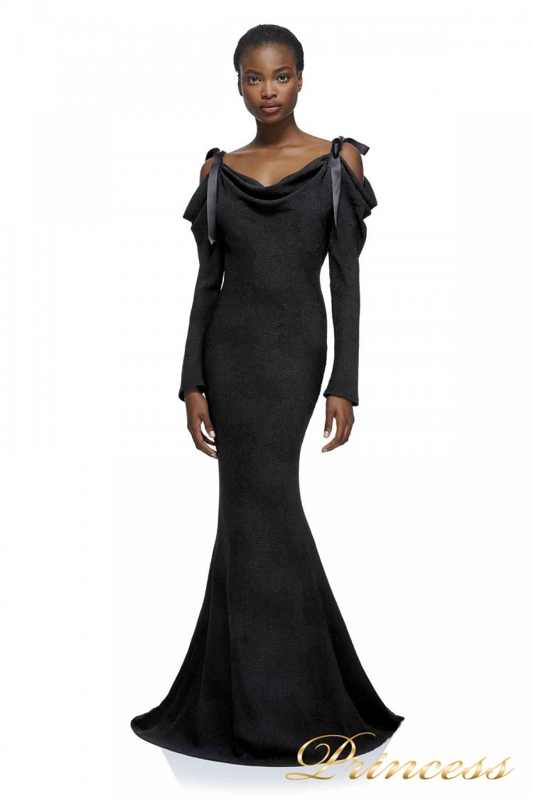 Вечернее платье AXX17589L BLACK 1 чёрного цвета