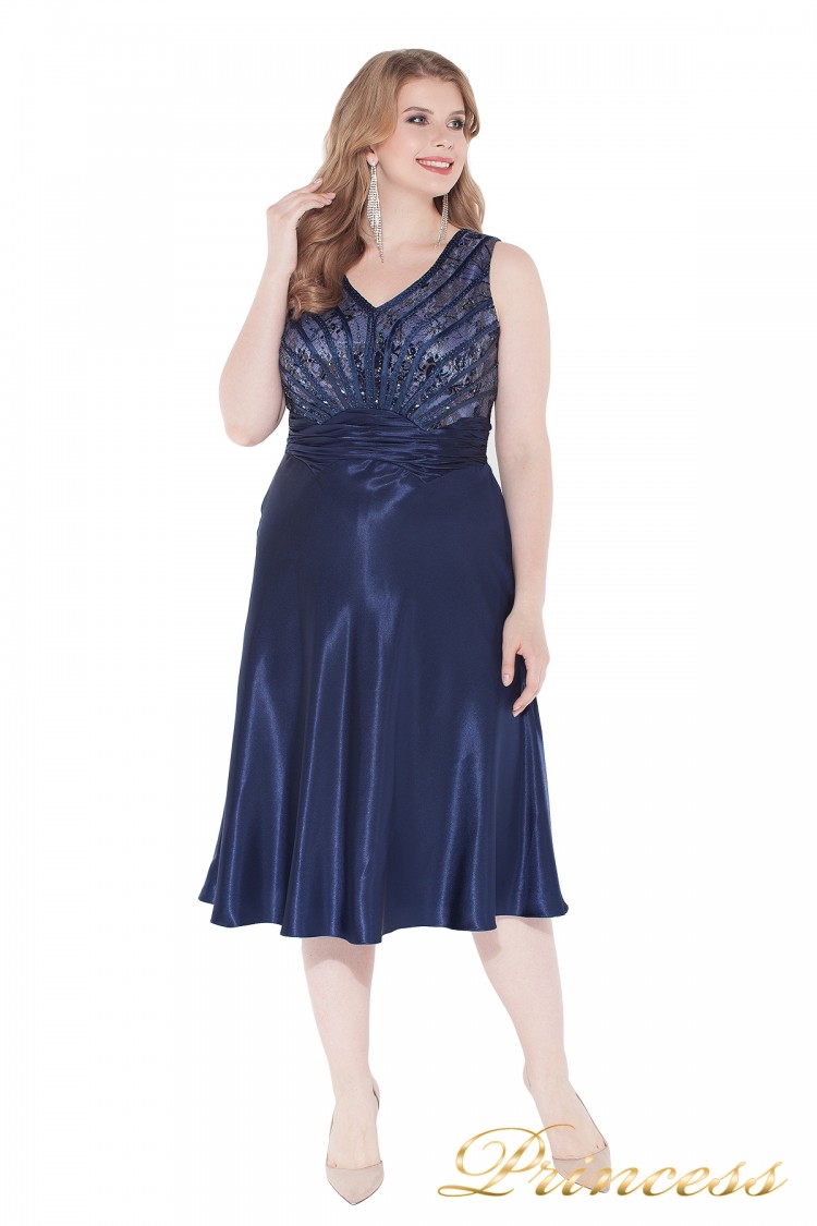 Вечернее платье 9810 blue  цвета электрик 