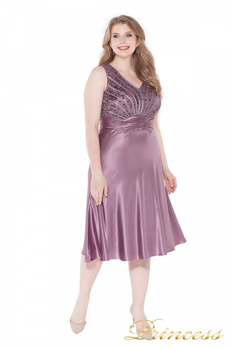 Вечернее платье 9810 pink сиреневого цвета