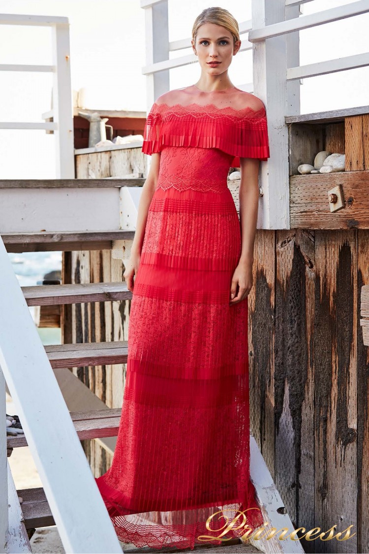 Вечернее платье BBT 18364L RED JASPER красного цвета