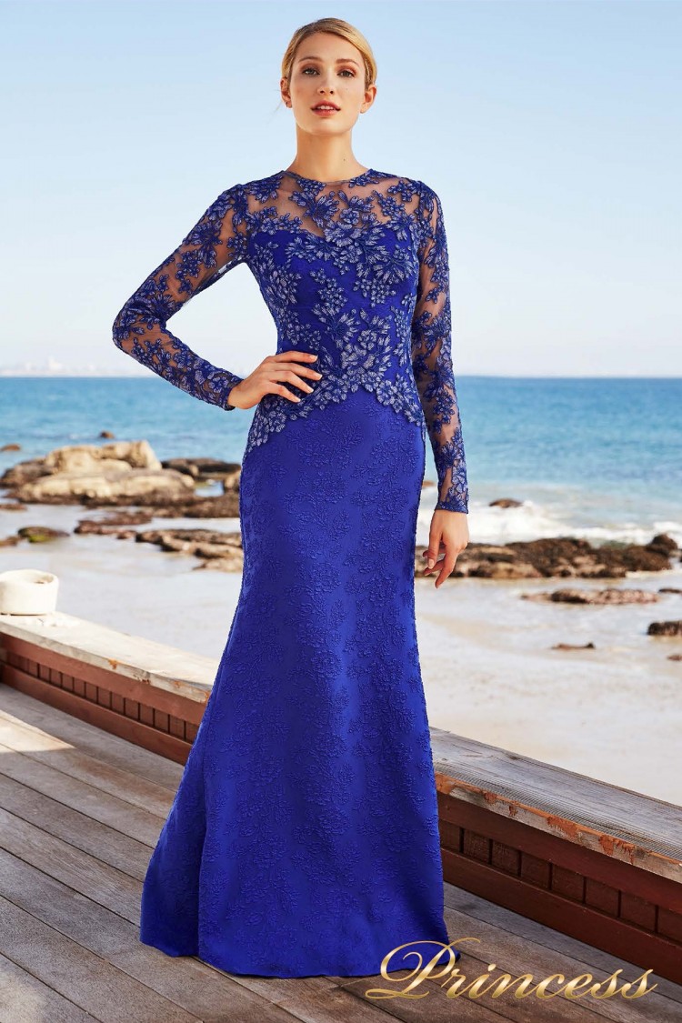 Вечернее платье BCS 17819 LXA BLUE LILY FLORAL цвета электрик 