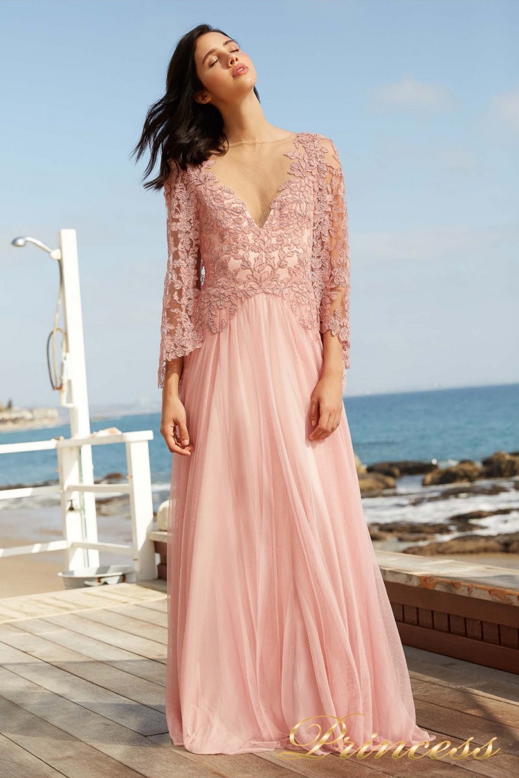 Вечернее платье BDH 18390L ROSE QUARTZ розового цвета